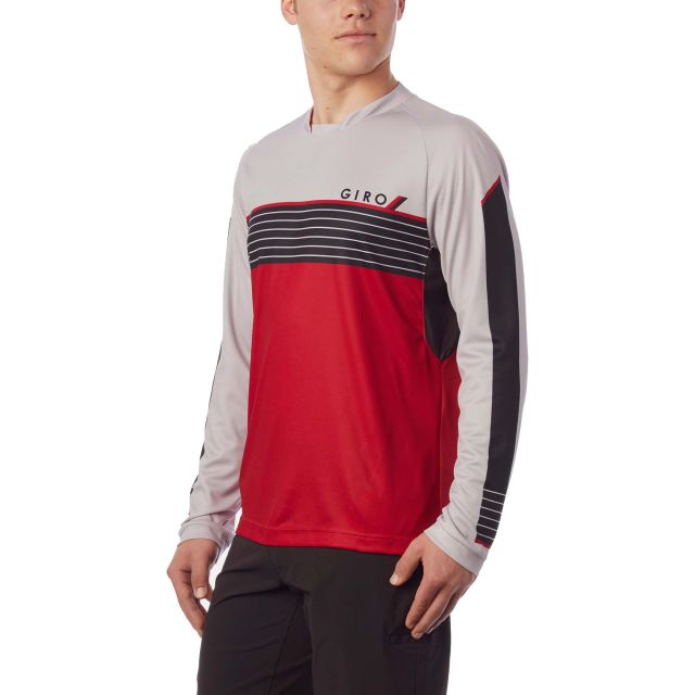 Giro Roust Longsleeve Jersey - Dark Red