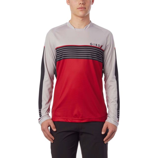 Giro Roust MTB Long Sleeve Jersey - Dark Red