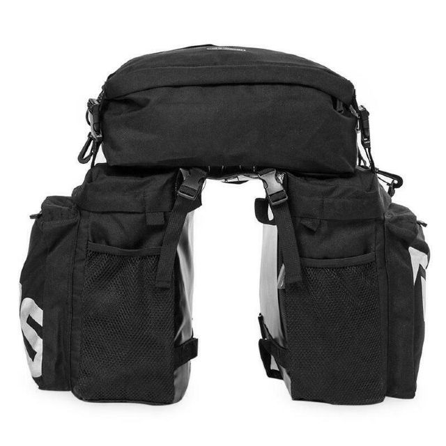 Roswheel Essentials 3-in-1 Triple Pannier Bag Set 40L - Black