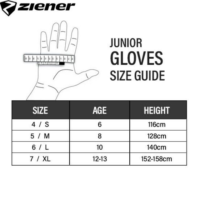 Ziener Chan Junior Kids Gloves - Black