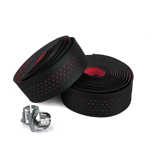 Endzone Microfiber Wrap Bar Tape - Black Red