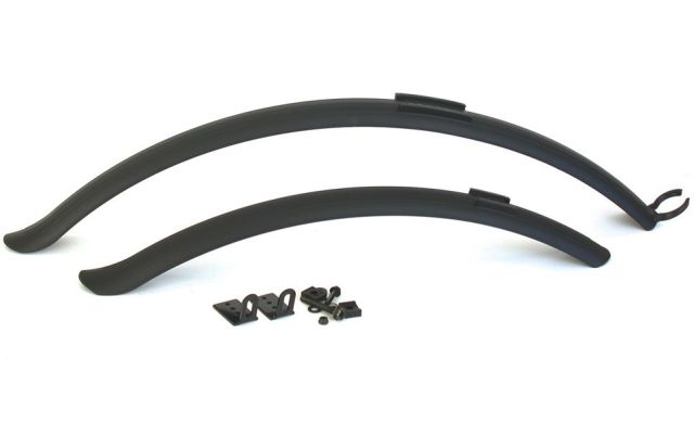Plastic Clip-on 700c Hybrid Mudguard Set