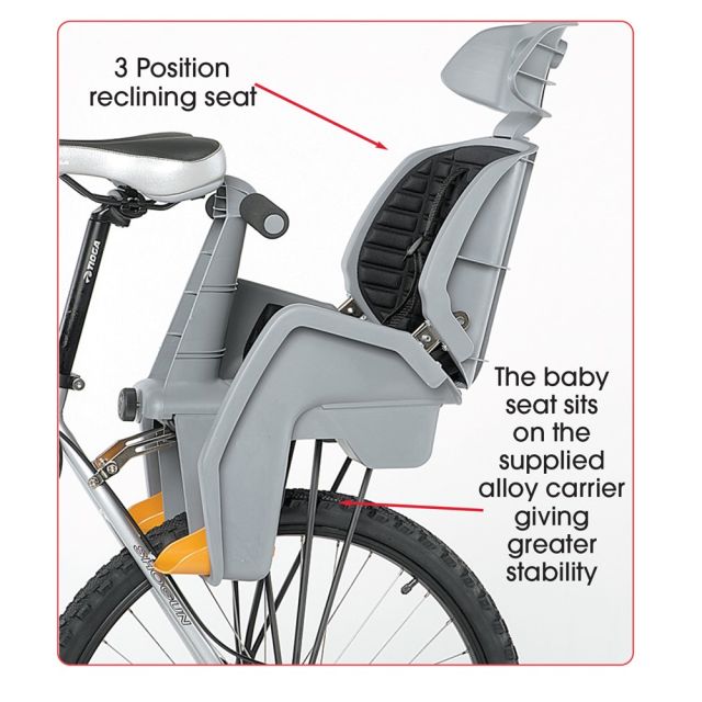 Beto Deluxe Baby Seat with Rack (For 26" Non-Disc) 6