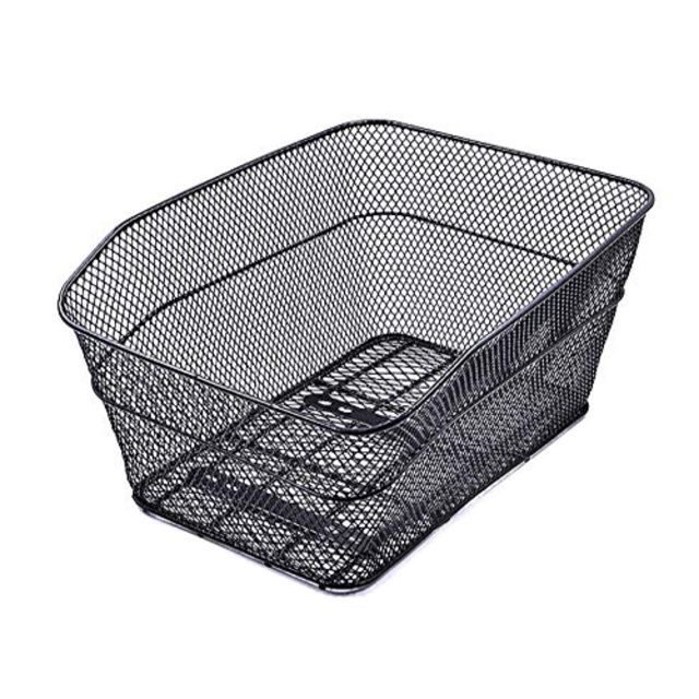 Wire Mesh Narrow Rear Basket Black