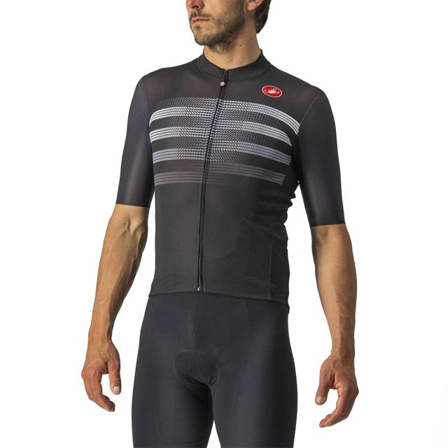 Castelli Mens Endurance Pro Jersey - Black/Grey | Ivanhoe Cycles