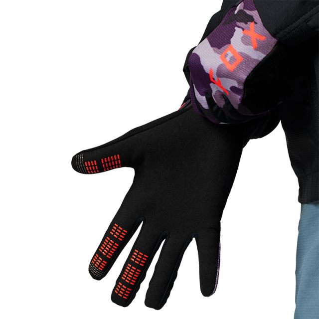 Fox Womens Ranger Gloves 2021 - Refuel Dark Purple Camo