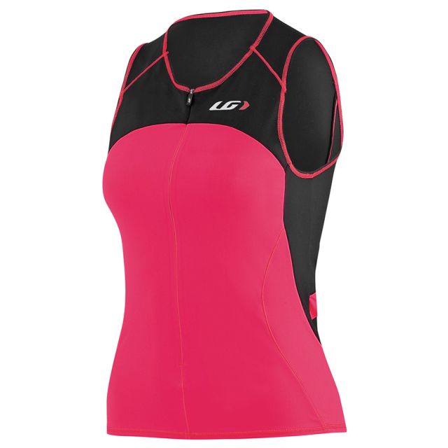 Louis Garneau Comp Triathlon Sleeveless Womens Top - Pink | Ivanhoe Cycles