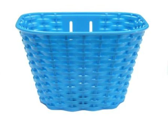 Kids Plastic Front Basket Blue