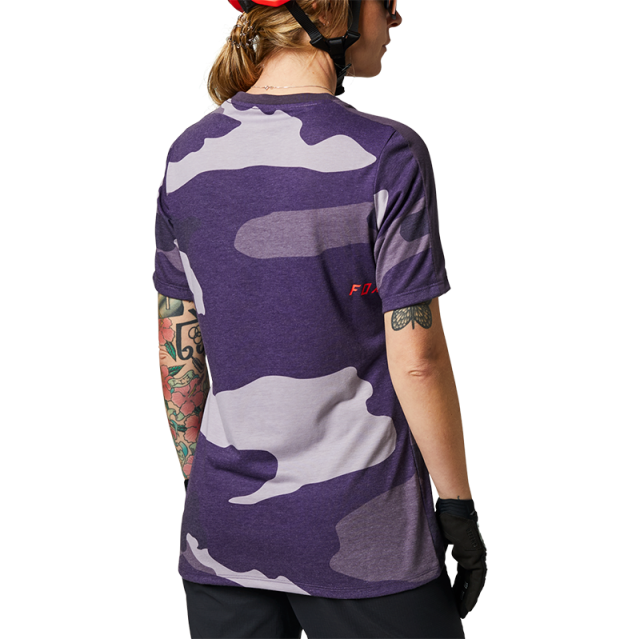 Fox Womens Ranger DriRelease Jersey 2021 - Refuel Dark Purple Camo
