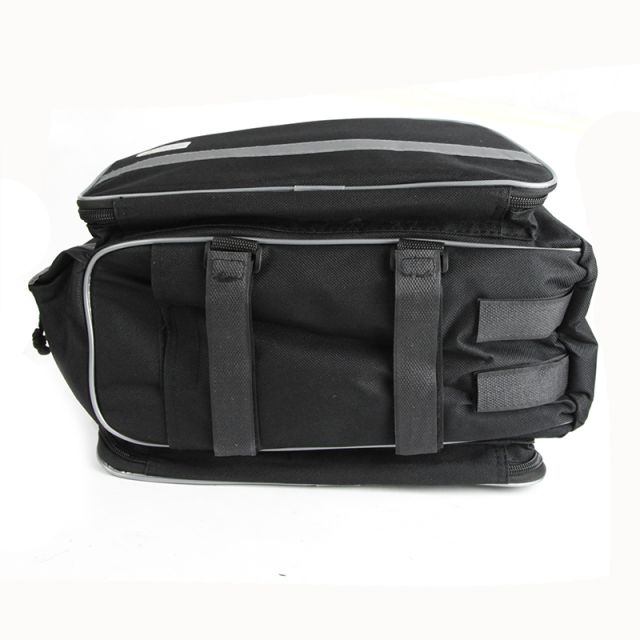 Azur Expandable Rack Top Bag Black Ivanhoe Cycles