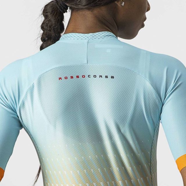 Castelli Women's Climbers 2.0 Jersey 2022 - Aqua/Orange 6