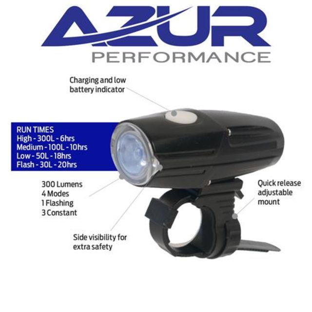 azur bike light charging indicator