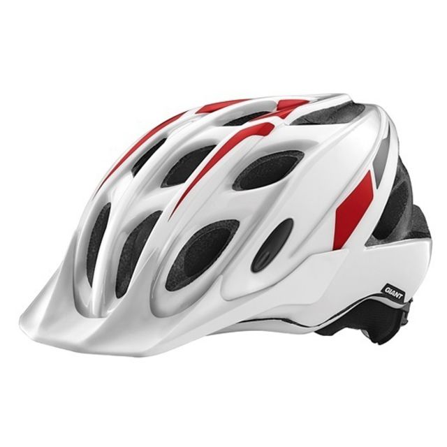 Giant Exempt Youth Helmet - White/Red