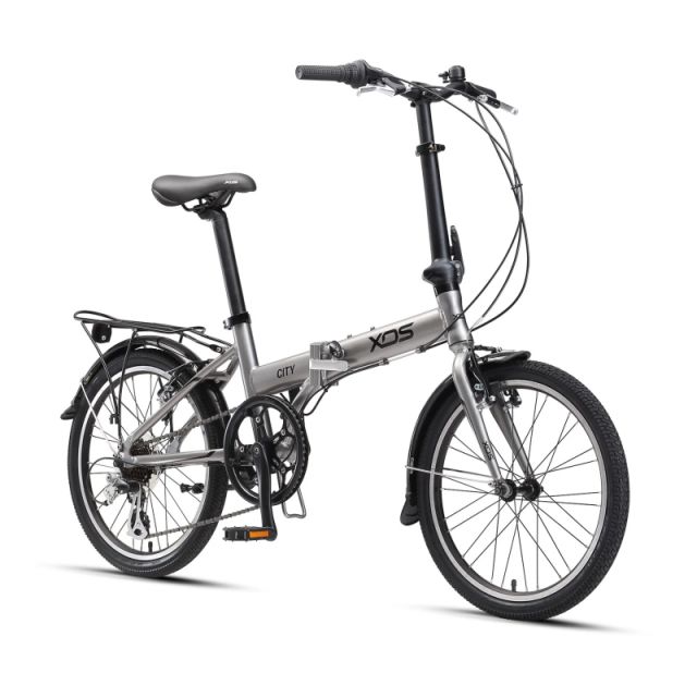 XDS City 20 Grey Folding Bikes Ivanhoe Cycles