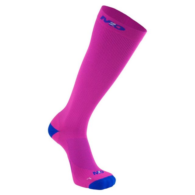 M2O Recovery Compression Socks - Pink/Blue