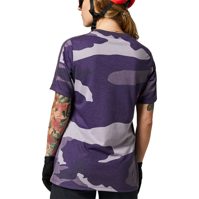 Fox Womens Ranger DriRelease Jersey 2021 - Refuel Dark Purple Camo