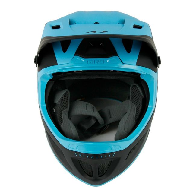 Giro Disciple MIPS Full Face Helmet - Matt Black/Iceberg Blue