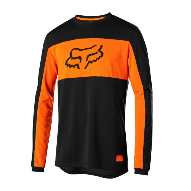 Fox Ranger Dri-Release Long Sleeve Jersey - Black/Orange