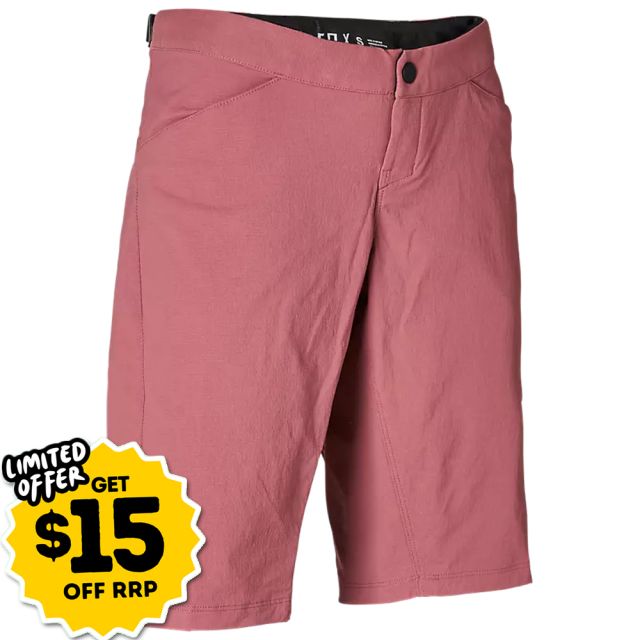 Fox Womens Ranger Mountain Bike Shorts with Liner Purple Haze Ivanhoe