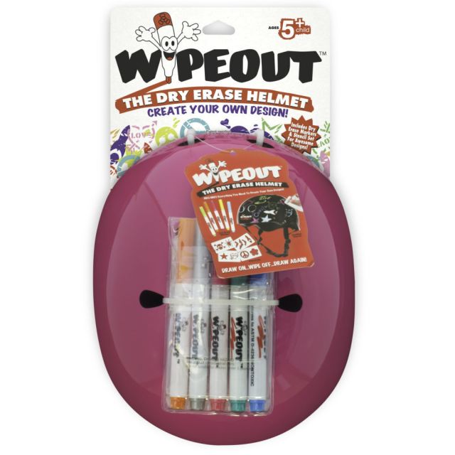 Wipeout Dry Erase Kids Helmet -Pink S