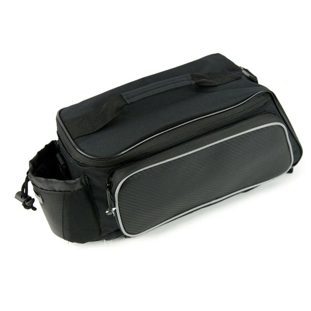 Sahoo 10L Reflective Compact Rack Top Bag - Black