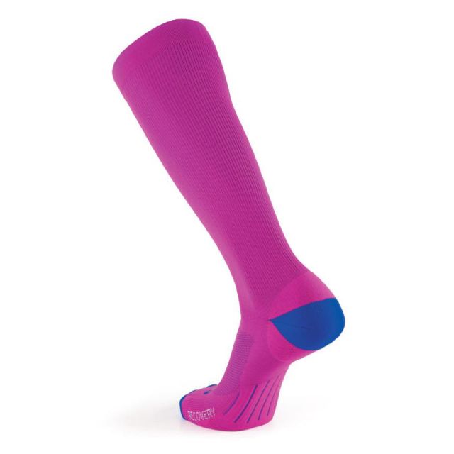 M2O Recovery Compression Socks - Pink/Blue