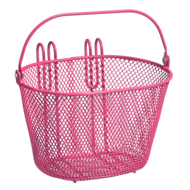Kids Wire Front Basket - Pink