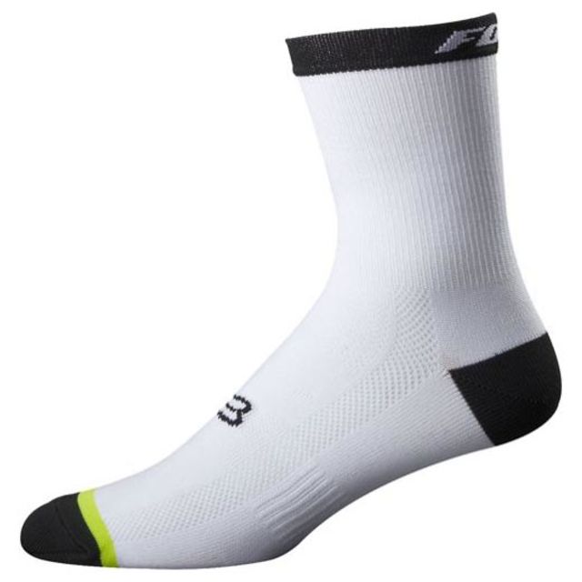 Fox DH 6" Socks - White