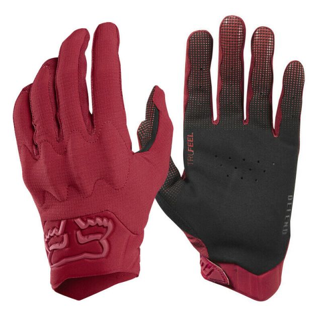 Fox Defend D3O Gloves - Cardinal Red