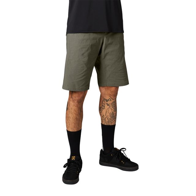 Fox Ranger Lite MTB Shorts with Liner - Olive Green | Ivanhoe Cycles