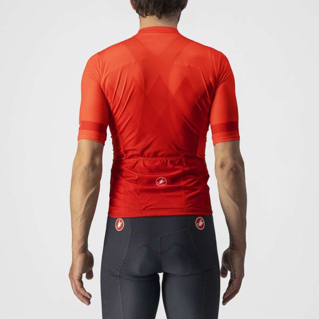 Castelli A Tutta Men's Cycling Jersey - Fiery Red | Ivanhoe Cycles