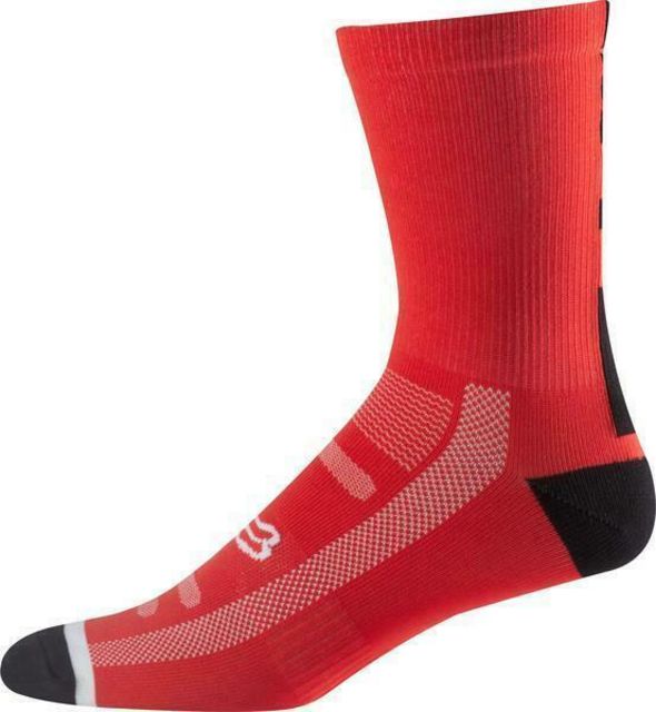 Fox Logo Trail 8" Socks - Red