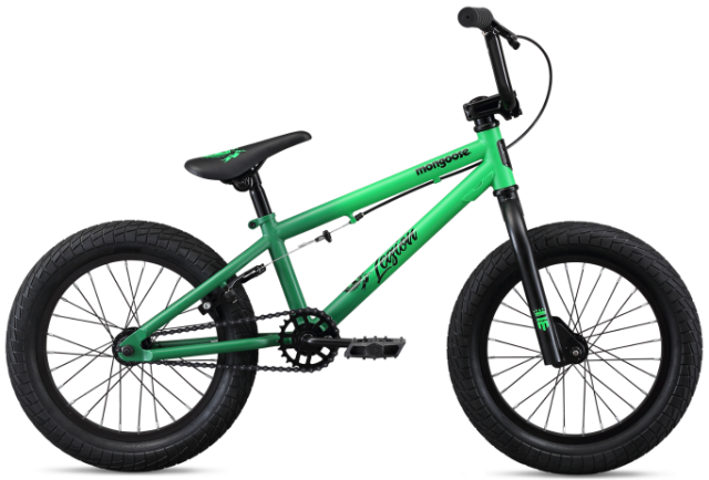 bmx green and black