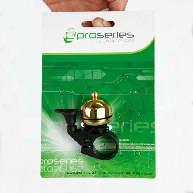 Gold Brass Retro Style Mini Flick Bell - Standard 22.2mm