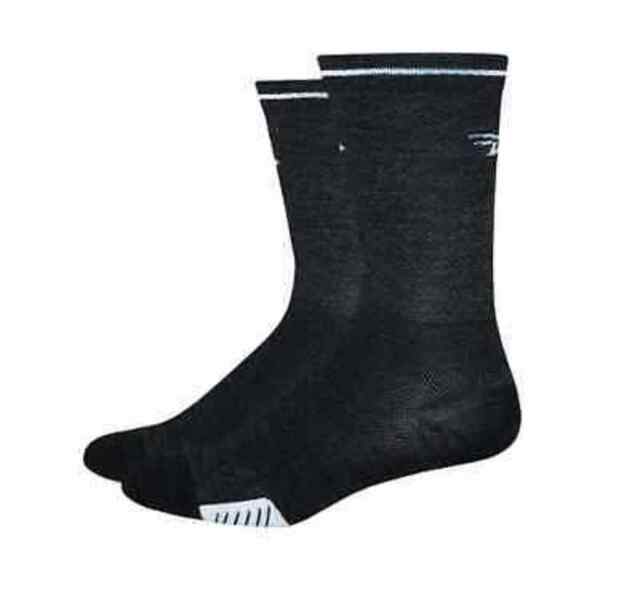 Defeet Cyclismo Wool Socks - Charcoal/White