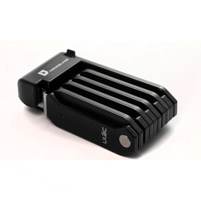 ULAC Monoblade Steel Folding Lock 70cm Black Ivanhoe Cycles