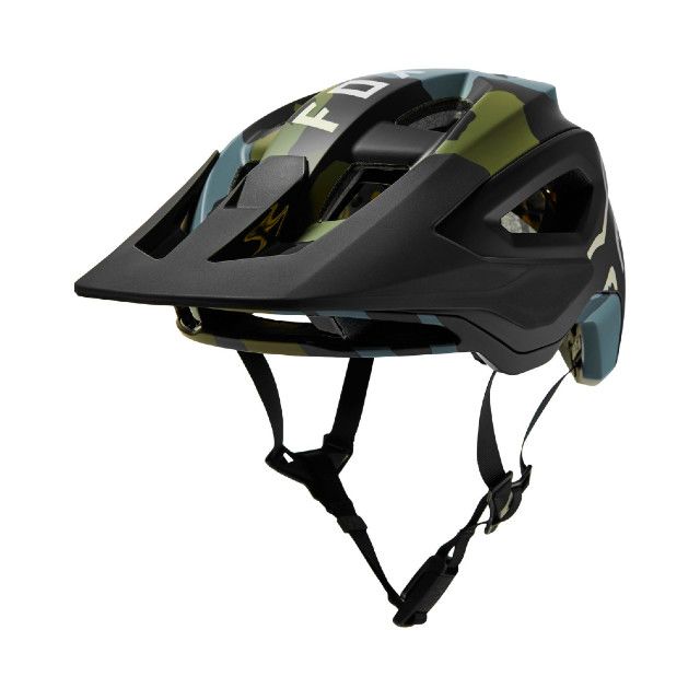 Fox Speedframe Pro Helmet - Green Camo (2021) | Ivanhoe Cycles