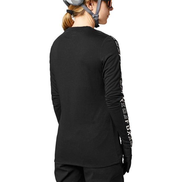 Fox Ranger Drirelease Womens Long Sleeve Jersey (2021) Black Ivanhoe Cycles