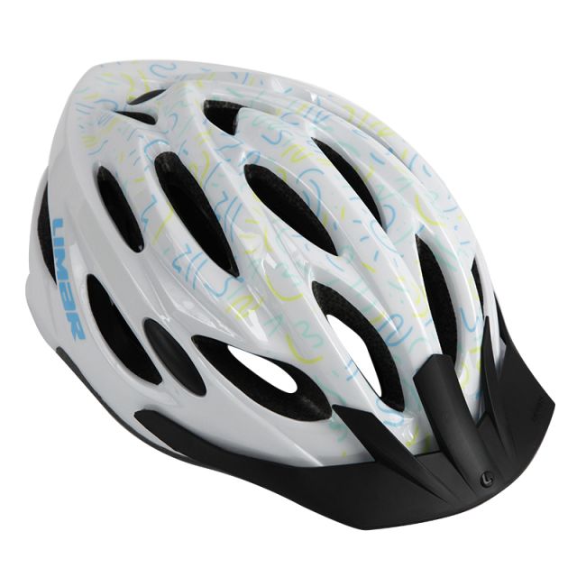 youth white bike helmet