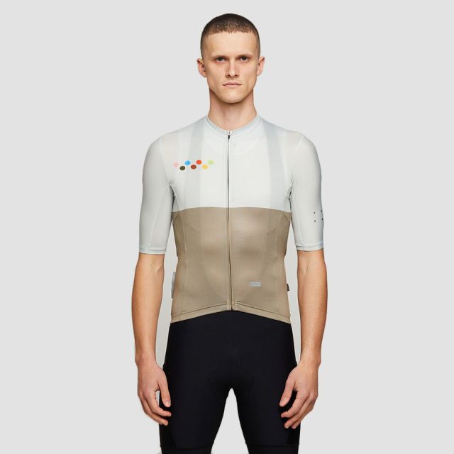 Pedla ROAMING LunaLUXE Mens Cycling Jersey - Stone | Ivanhoe Cycles