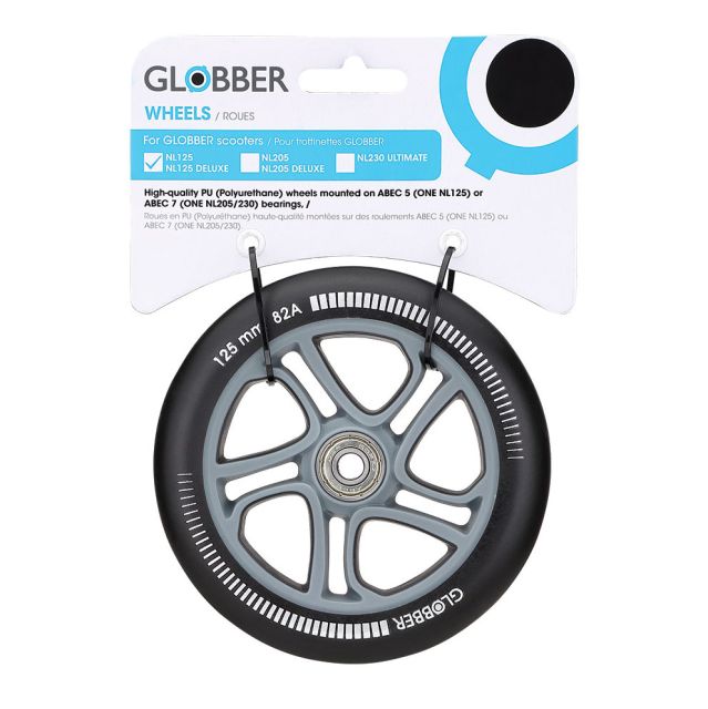 Globber 125mm Scooter Wheel for One NL125 Spare Part Ivanhoe Cycles