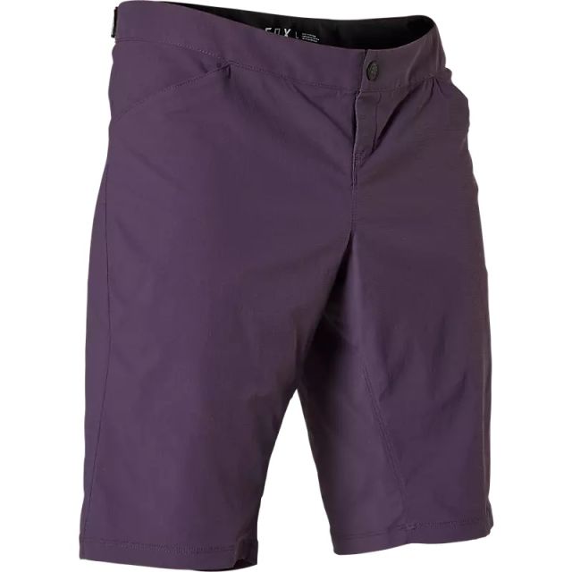 Fox Womens Ranger Mountain Bike Shorts with Liner Purple Ivanhoe Cycles