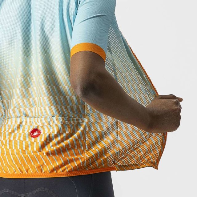Castelli Women's Climbers 2.0 Jersey 2022 - Aqua/Orange 4