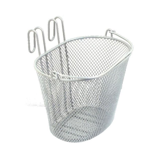 Kids Wire Front Basket - White