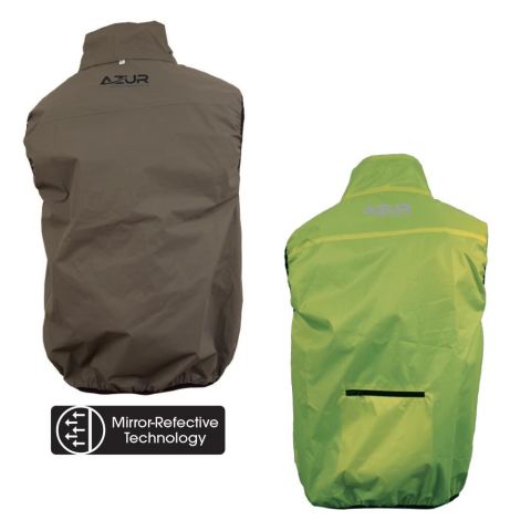 Azur Transverse Reverse Safety Wind Vest - XS