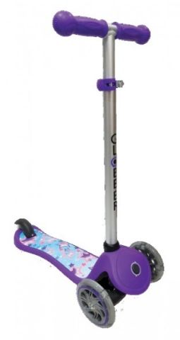 Globber Primo Fantasy Lights 3 Wheel Scooter Purple