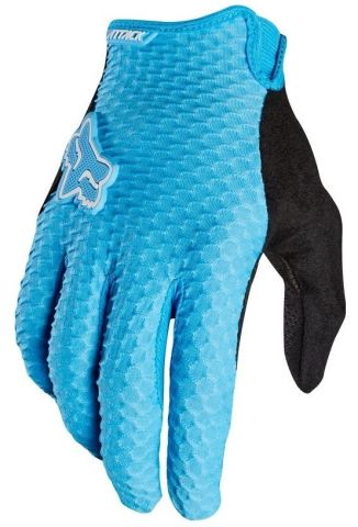Fox Attack Full Finger Gloves 2016 [Colour: Cyan Bl