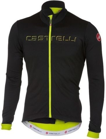 Castelli Fondo FZ Longsleeve Jersey -Black/Yellow