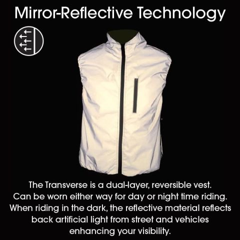 Azur Transverse Reverse Safety Wind Vest - XL