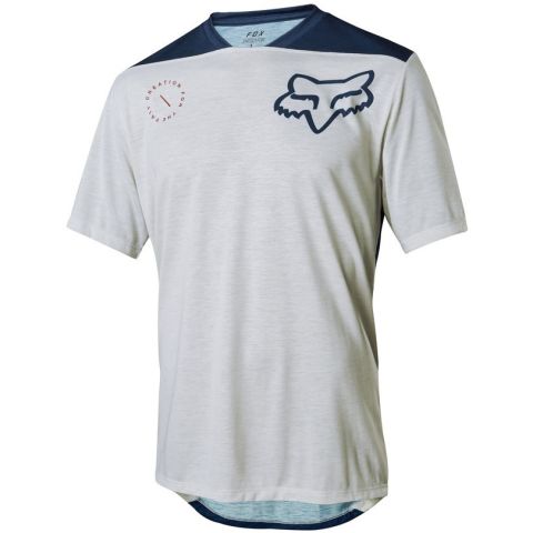Fox Indicator Asym Ss Jersey 2018 [Colour: Cloud Gr